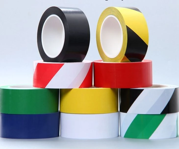 Yellow/black PVC Floor Lane Line Marking Tape Harzard Warning Tape 50mmx33m